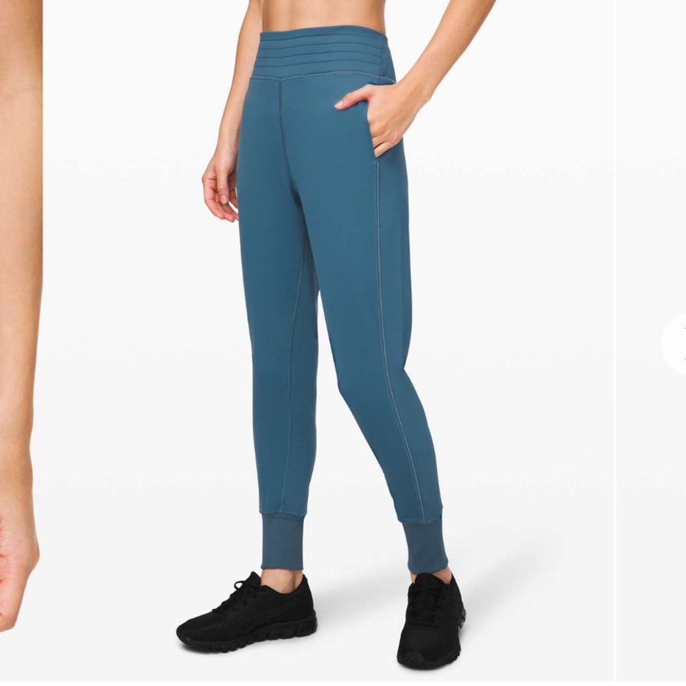 Lululemon Flurry Up High Rise Jogger Petrol Blue Sz 6